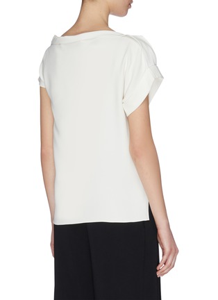 Back View - Click To Enlarge - ROLAND MOURET - 'Olinda' Draped Stretch Top