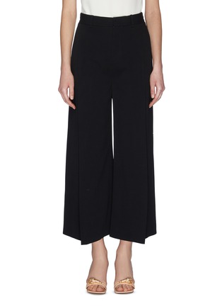 Main View - Click To Enlarge - ROLAND MOURET - Wide Leg Stretch Flared Cropped Pants