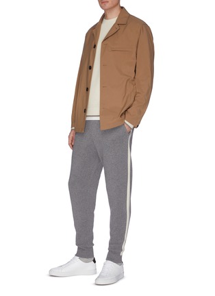 Figure View - Click To Enlarge - THEORY - 'Astine Crimden' panel knit sweatpants