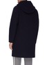 Back View - Click To Enlarge - THEORY - 'Ludwig' doubleface hooded coat