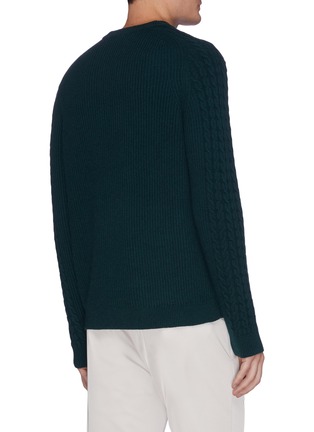 Back View - Click To Enlarge - THEORY - 'Nardo Crimden' cable knit sweater