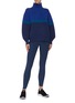 Figure View - Click To Enlarge - NAGNATA - High neck colourblock rib knit sweater
