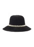 Main View - Click To Enlarge - LAURENCE & CHICO - 'Raffia' Pearl embellished straw bowl hat