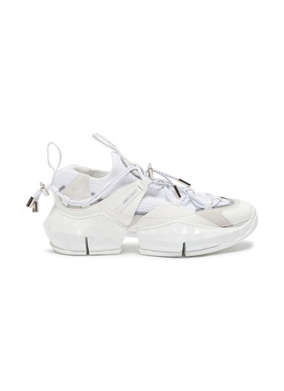 Main View - Click To Enlarge - JIMMY CHOO - 'Diamond Trail' stretch mesh leather sneakers