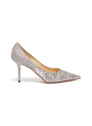 Main View - Click To Enlarge - JIMMY CHOO - 'Love' glitter pumps