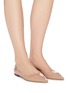 Figure View - Click To Enlarge - JIMMY CHOO - 'Love' Leather Skimmer Flats