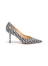 Main View - Click To Enlarge - JIMMY CHOO - 'Love 85' monogram print glitter leather pumps