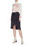 Figure View - Click To Enlarge - VICTORIA, VICTORIA BECKHAM - Bow waist pencil skirt