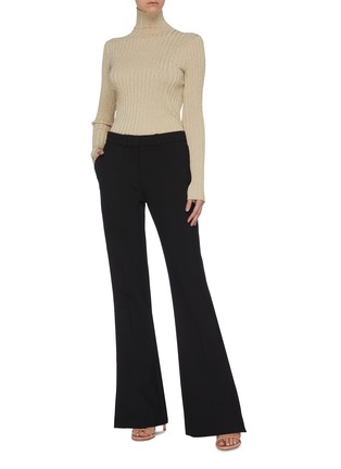 Figure View - Click To Enlarge - VICTORIA, VICTORIA BECKHAM - 'Victoria' split hem flared tuxedo pants