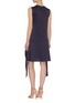 Back View - Click To Enlarge - VICTORIA, VICTORIA BECKHAM - Scarf panel sleeveless mini dress