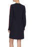 Back View - Click To Enlarge - VICTORIA, VICTORIA BECKHAM - Stripe outseam shift dress