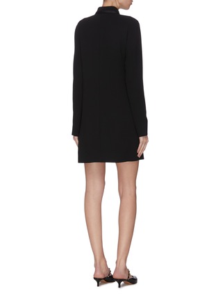 Back View - Click To Enlarge - VICTORIA, VICTORIA BECKHAM - Butterfly bow applique shirt dress