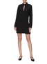 Figure View - Click To Enlarge - VICTORIA, VICTORIA BECKHAM - Butterfly bow applique shirt dress