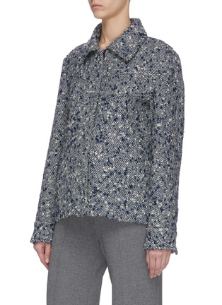 Detail View - Click To Enlarge - VICTORIA, VICTORIA BECKHAM - Boucle twill knit jacket