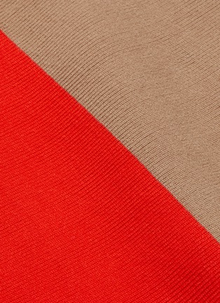 Detail View - Click To Enlarge - VICTORIA, VICTORIA BECKHAM - Colourblock stripe A line skirt