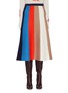 Main View - Click To Enlarge - VICTORIA, VICTORIA BECKHAM - Colourblock stripe A line skirt