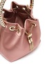 Detail View - Click To Enlarge - JIMMY CHOO - 'Bonbon' crystal embellished handle satin bag