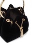 Detail View - Click To Enlarge - JIMMY CHOO - 'Bonbon' metal handle velvet bag
