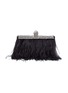 Main View - Click To Enlarge - JIMMY CHOO - 'Celeste' ostrich feather trim crystal embellished clutch