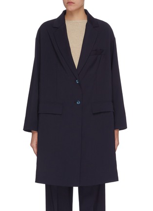 Main View - Click To Enlarge - BARENA - 'Giordana' notch lapel overcoat