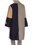 Back View - Click To Enlarge - BARENA - 'Leonia' colourblock check panel coat