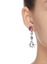Figure View - Click To Enlarge - BUTLER & WILSON - Amethyst and blue topaz freshwater pearl earrings