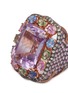 Detail View - Click To Enlarge - BUTLER & WILSON - Amethyst and assorted sapphires ring