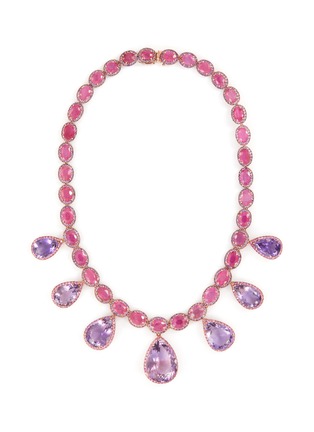 Main View - Click To Enlarge - BUTLER & WILSON - Ruby and amethyst necklace