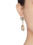 Figure View - Click To Enlarge - BUTLER & WILSON - Blue topaz and green amethyst small freshwater pearls earrings