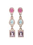 Main View - Click To Enlarge - BUTLER & WILSON - Ruby and peridot drop earrings