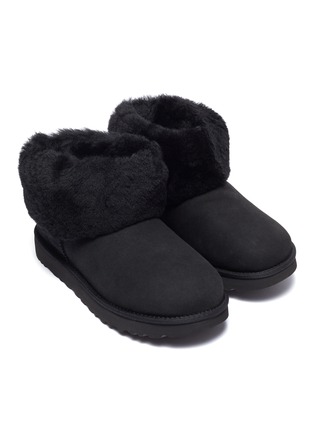 Detail View - Click To Enlarge - UGG - 'Classic Mini Fluff' slip-ons