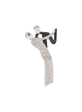 Main View - Click To Enlarge - BUTLER & WILSON - 'Dancing Couple' Swarovski crystal brooch