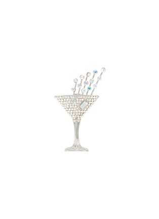 Main View - Click To Enlarge - BUTLER & WILSON - 'Champagne Glass' embellished brooch