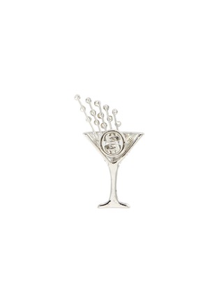 Figure View - Click To Enlarge - BUTLER & WILSON - 'Champagne Glass' embellished brooch