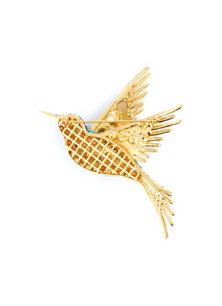 Figure View - Click To Enlarge - BUTLER & WILSON - Hummingbird' embellished brooch