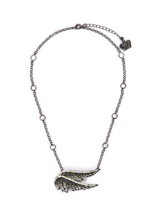 Butler Wilson Double Wing Embellished Pendant Necklace - Double Wing Pendant Necklace Butler Wilson Double Wing Embellished Pendant Necklace - Double Wing Pendant Necklace