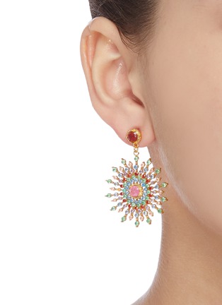 Figure View - Click To Enlarge - BUTLER & WILSON - 'Star' drop earrings