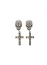 Main View - Click To Enlarge - BUTLER & WILSON - 'Skull and Cross' drop earrings