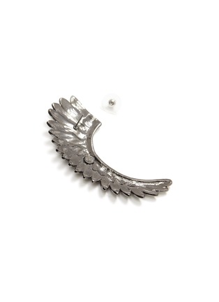 Detail View - Click To Enlarge - BUTLER & WILSON - Curved wing' big embellished earrings