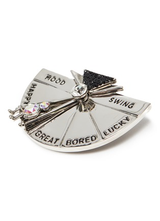 Detail View - Click To Enlarge - BUTLER & WILSON - 'Mood Swing' embellished enamel pin