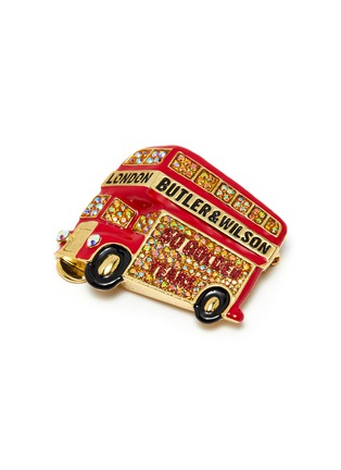 Detail View - Click To Enlarge - BUTLER & WILSON - London Bus 50 Golden Years' Swarovski crystal brooch