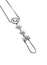 Detail View - Click To Enlarge - BUTLER & WILSON - Floral charm adjustable bracelet