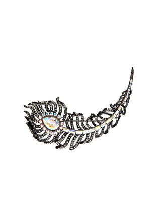 Main View - Click To Enlarge - BUTLER & WILSON - 'Feather' embellished brooch