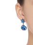 Figure View - Click To Enlarge - BUTLER & WILSON - 'Star and Planet' Swarovski crystal drop earrings