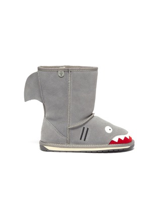 Main View - Click To Enlarge - EMU AUSTRALIA - 'Little Creatures Shark' kids suede boots