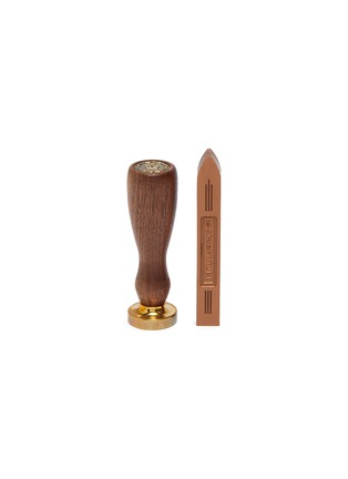 Main View - Click To Enlarge - STAMPTITUDE - Feather wax seal stamp – Walnut