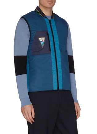 Detail View - Click To Enlarge - PS PAUL SMITH - Reversible contrast panel logo gilet
