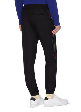 Back View - Click To Enlarge - PS PAUL SMITH - Contrast stripe outseam track pants