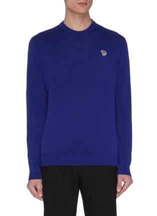 Main View - Click To Enlarge - PS PAUL SMITH - Logo embroidered sweater