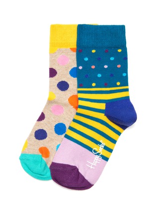 Main View - Click To Enlarge - HAPPY SOCKS - Big Dot kids socks 2-pack set